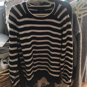 Blue striped sweater